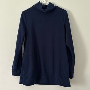 Crown & Ivy Women’s Navy Blue Sweater Pockets Size Medium‎